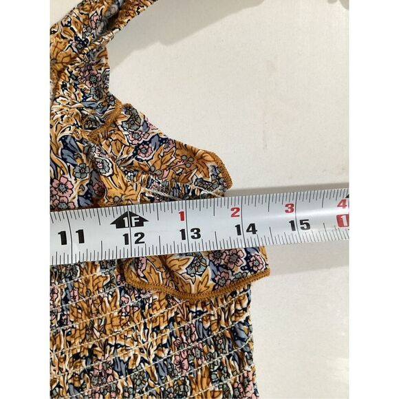 NEW Natural Life Mix & Match Smocked Crop Top Sz L Floral - Picture 7 of 9